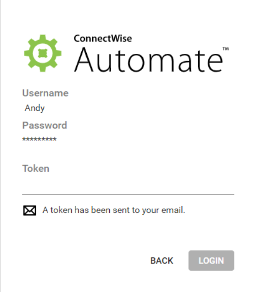 Automate Log In screen